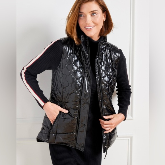 Talbots Jackets & Blazers - NWOT - T by Talbots - HIGH SHINE HIGH-LOW HEM QUILTED PUFFER VEST - Size Large